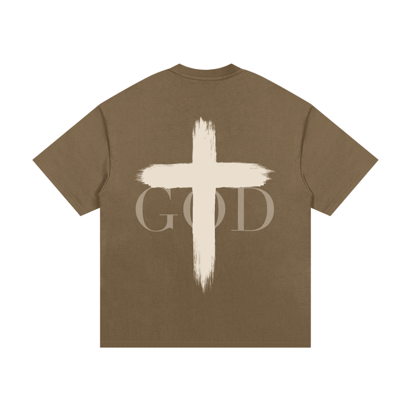 BASH CLLXXN FAITH Cross Heavyweight Graphic Tee featuring intricate hand drawn doodle art cross design on a relaxed unisex streetwear t-shirt