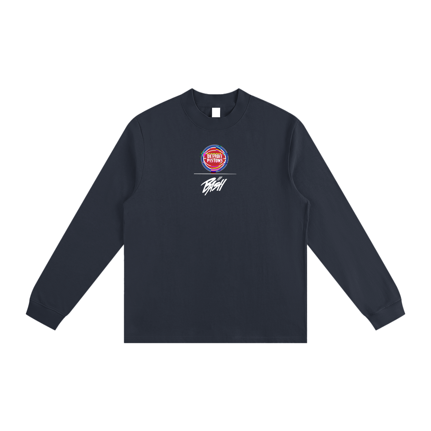 Mens Pistons Long Sleeve Tee