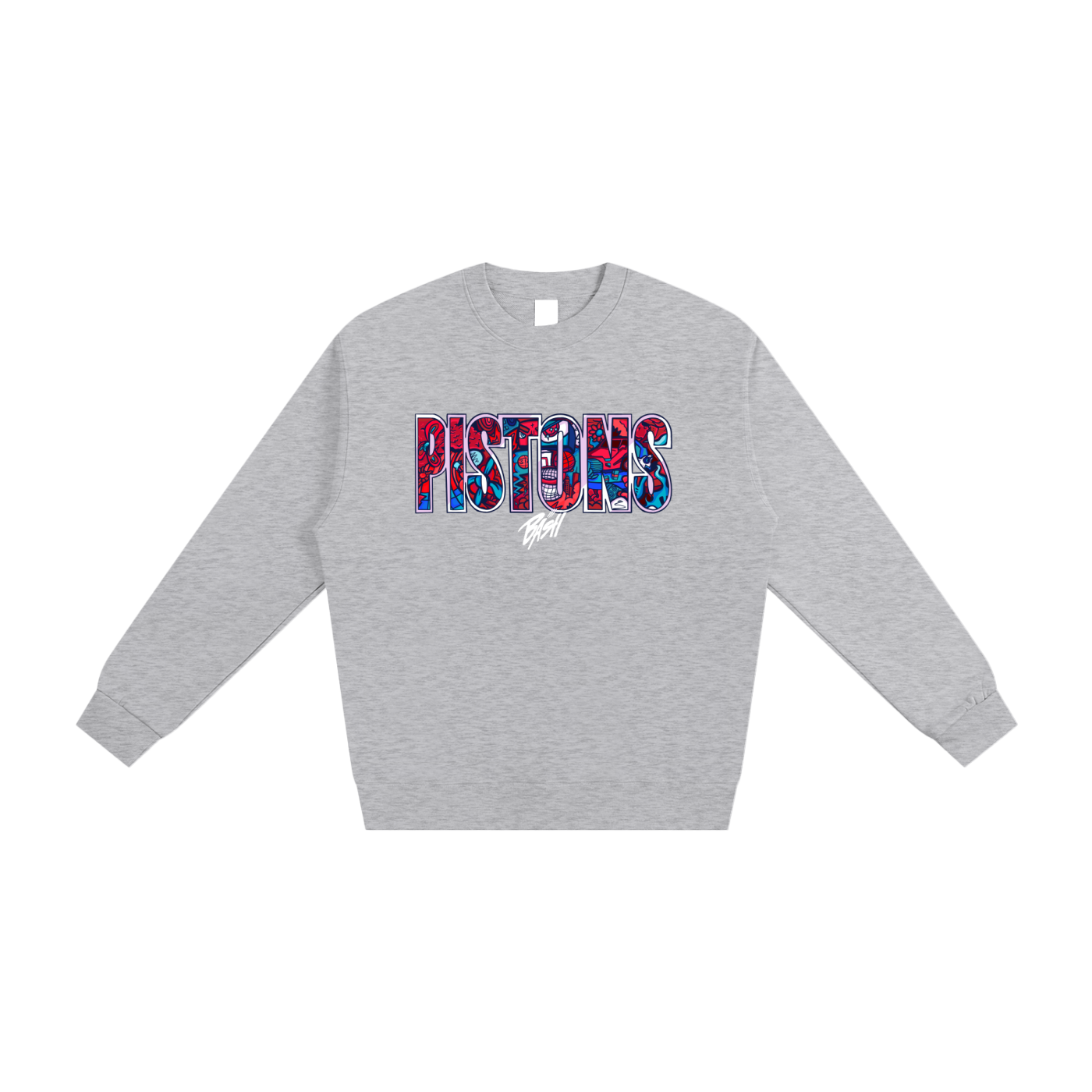 Mens Pistons Heavyweight Sweatshirt