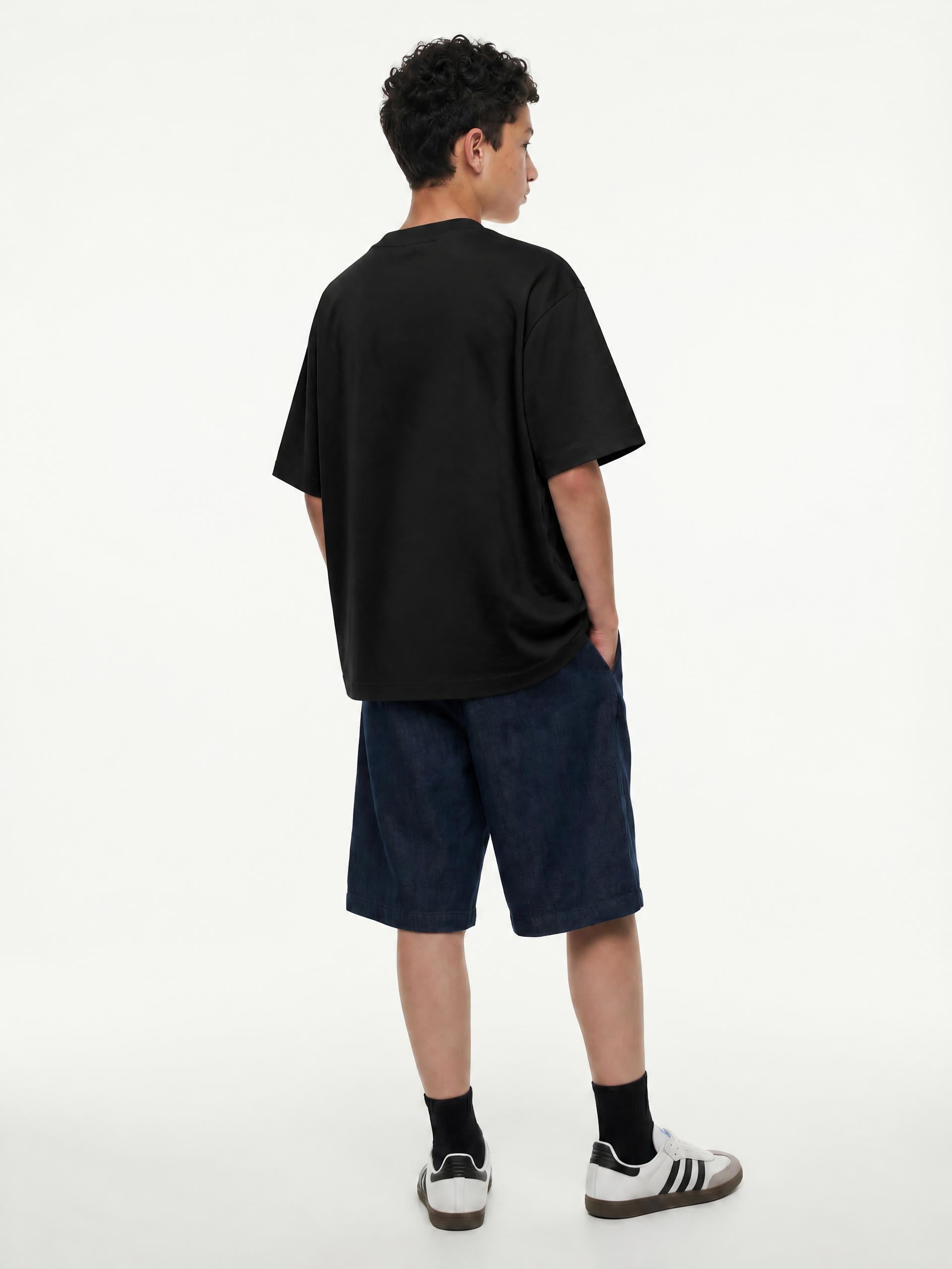KIDS DOOM HEAVYWEIGHT TEE - hand-drawn kids streetwear by BASH CLLXXN, Detroit (view 3)